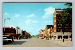 Postal de recuerdo antigua de Ottawa KS-Kansas, calle principal, mirando hacia el norte - Imagen 1 de 2