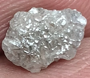 Diamante grezzo grigio bianco 1,60 ct diamante grezzo diamante naturale sfuso - Foto 1 di 6