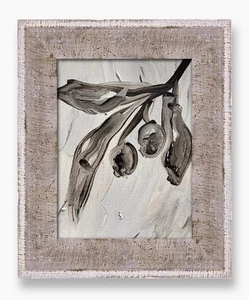 Olives Oil Painting On Canvas Framed Olive Tree Branch Wall Art Kitchen Decor - Picture 1 of 24