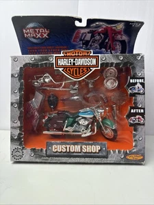VTG Harley Davidson Metal Maxx 2001 FLHRCI ROAD KING cycle MODEL KIT 1/20 NIB - Picture 1 of 6