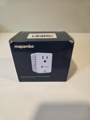 Mapambo AC Voltage Converter 220V to 110V European Travel Adapter - Image 1 of 4