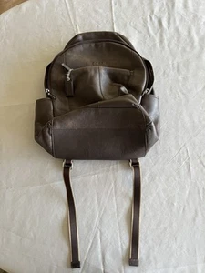 Sac à dos cuir Coach Heritage Web F70747 Day Bag marron foncé bon état - Photo 1/13
