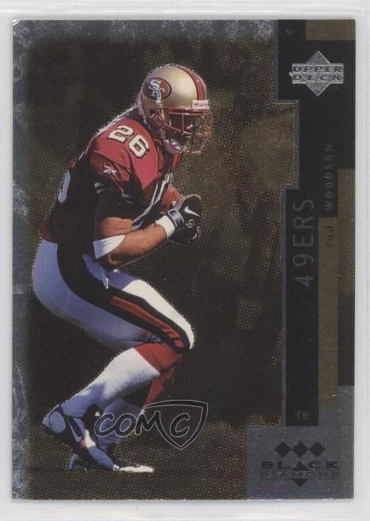 1998 Upper Deck Black Diamond Triple Diamond Rod Woodson #132 HOF - Image 1 of 2