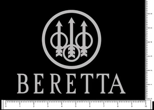 Beretta Firearms Logo Die Cut Sticker 7.5" x 5.8" Pick your color 1776 - Picture 1 of 8