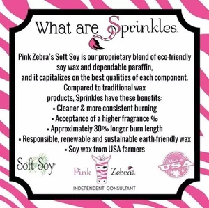 Large 16 oz Carton/ Tub- Pink Zebra Sprinkles Home Fragrance- multiple Scents - Picture 1 of 13
