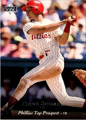 1995 Upper Deck Minors Gene Schall #82 Scranton/Wilkes-Barre Red Barons - Image 1 of 2