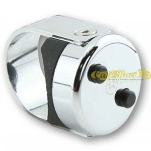 Pulsantiera tasti cromata HIGHSIDER alluminio CNC per manubri 1" - 7/8" - Picture 1 of 3