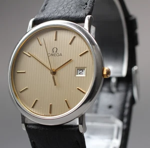 Vintage [N MINT] OMEGA De Ville Cal 1430 Quartz Date 32mm Men's Swiss Made Watch - Picture 1 of 14