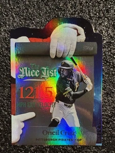 2025 Topps Holiday Making The Nice List #MNL19 Oneil Cruz Pirates - Bild 1 von 2