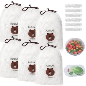 600 Pieces Elastic Food Bowl Covers, Plastic Fresh Keeping Bags, Stretch Adju... - Picture 1 of 7