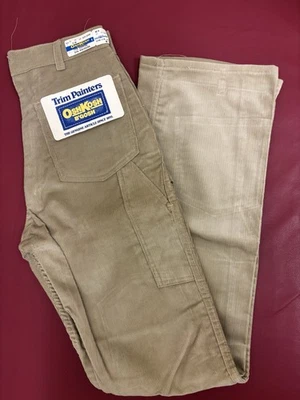 Vtg NOS Oshkosh B'Gosh Trim Painters Carpenter Corduroy Pants 29x33 NWT USA Made - Image 1 of 4