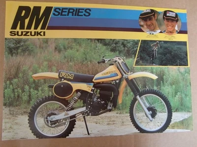 1980 ?  Folleto Suzuki RM250 RM125 RM80 de JAPÓN 80 Foto 1 de 4
