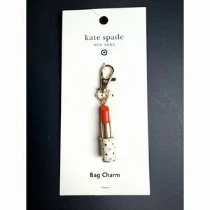 Neu Kate Spade New York x Target Tasche Lippenstift Anhänger April 2025 Zusammenarbeit - Bild 1 von 2