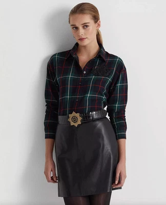 NWT $145 Lauren Ralph Lauren button down shirt Size Petite Small - Image 1 of 4