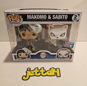 Funko Pop! Makomo & Sabito (2-Pack) Demon Slayer 2023 Fall Convention SHARED! - Picture 1 of 13