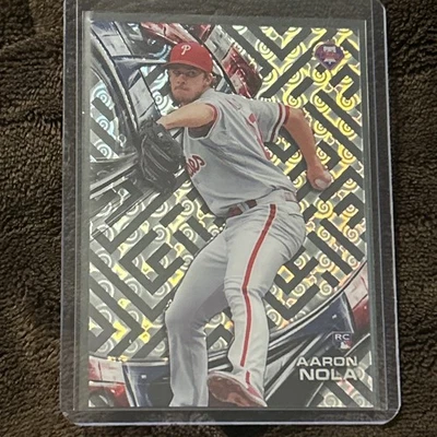 2016 Topps High Tek Aaron Nola #HT-AN Rookie RC NM+ Pack Fresh Phillies Spiral - Image 1 of 4