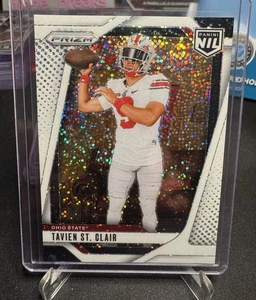 Tavien St. Clair 2025 Panini Ohio State NIL Prizm White Sparkle SP!! - Picture 1 of 2
