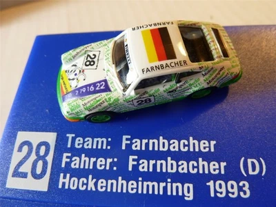 Porsche 911 1:87 Carrera Farnbacher Hockenheim 1993 Euromodell 00230 HO NUOVO - Immagine 1 di 4