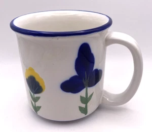 Taza de café Dansk San Nicolo azul cobalto amarillo - Imagen 1 de 6