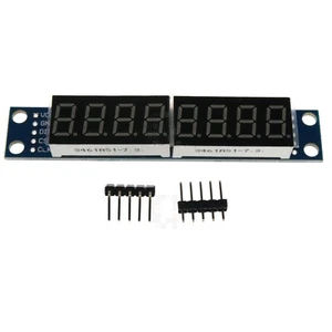 8-Digit 0.56" Red 7-Segment LED Display with Decimal, MAX7219 Controller IC - Picture 1 of 20