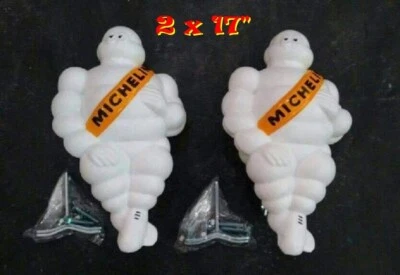 2 x 17" Michelin Man Doll Figure Bibendum Advertise Tire Collectibles Truck Car - Image 1 of 4