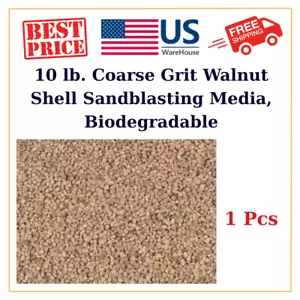10 lb. Coarse Grit Walnut Shell Sandblasting Media, Biodegradable - Picture 1 of 2