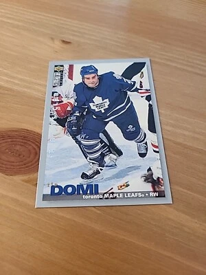 1995-96 Upper Deck Collector's Choice Player's Club Tie Domi Maple Leafs  #242 $ - Image 1 of 2