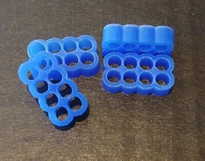 2pcs 8 Pin Blue Individually closed Cable Comb for 4mm Sleeved cables MacroMods - Picture 1 of 2
