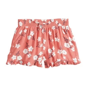 So Girls Smocked Waistband Ruffled Shorts Red New with Tags XS 6/6X Mid Rise - Picture 1 of 6
