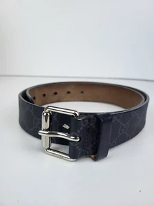 Gucci Belt Gray Canvas Snake 90/36 - Picture 1 of 7