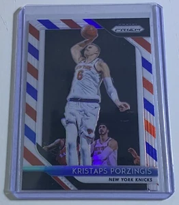 Kristaps Porzingis 2018 Panini Prizm Red White & Blue Prizm #267 New York Knicks - Picture 1 of 1