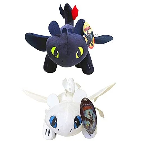 How to Train Your Dragon Toothless Light & Night Fury Soft Toy Features 10inc Cover