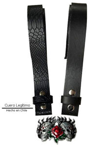Authentic Leather Belt, Rock, Punk, Biker, Gothic, 4 sizes avalaibles - BLT 149