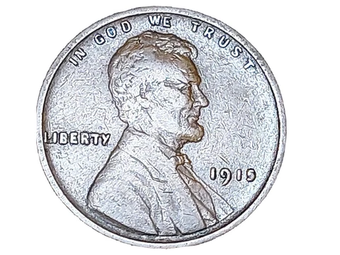 1915-P Philidephia Mint Lincoln Wheat One Cent Penny ~ Better Date ~ VF-XF Cover