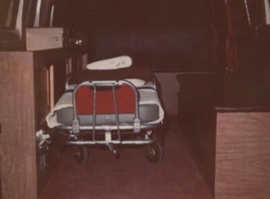 Vintage Ambulance Interior Stretcher Medical Equipment Emergency Services - Picture 1 of 3
