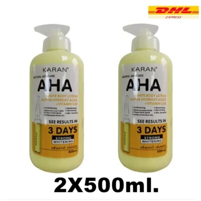 2X Body Cream Fruit Hydroxy Acids VC&E Radiant Skin Moisture Whitening 500ml - Image 1 of 4