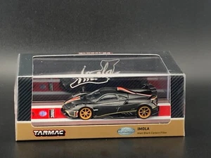 Tarmac Works Pagani Imola Limited Edition Matt Black Carbon Fiber 1/64 - Picture 1 of 9