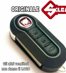 Chiave.Telecomando Guscio per FIAT 500L PUNT EVO PAND LANCIA MUSA YPSILON+logo12 - Imagen 1 de 12