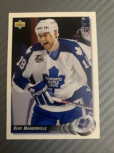1992-93 Upper Deck Hockey #32 Kent Manderville - Picture 1 of 2