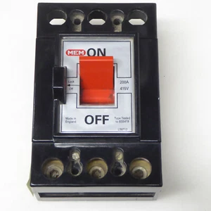 MEM 200A 3 phase Mains Isolator Switch LB8712 200Amp 3pole Lockable 415V - Picture 1 of 7