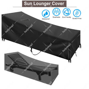 Outdoor Chaise Lounge Chair Cover Waterproof Patio Pool Garden Furniture Covers