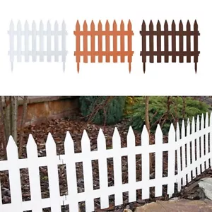 Gartenzaun Zierzaun Friesenzaun Beetumrandung 3,2m weiß terrakotta braun - Bild 1 von 6