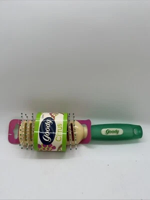 Vintage Goody Citrus Multicolored Vent Hairbrush 1999 Pink Green - Image 1 of 4