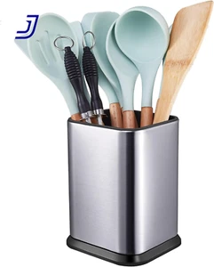 Spoon Spatula Organizer Stainless Steel Kitchen Utensil Holder for Countertop Si - Picture 1 of 12