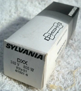 **SYLVANIA DXX 250v 800w PHOTOGRAPHIC LAMP NOS IN ORIGINAL BOX ** - Picture 1 of 2
