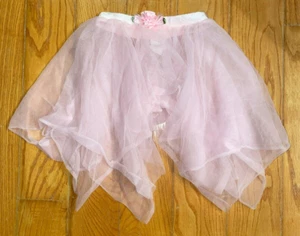 FUTURE STAR: Girl's Pink (See through) Skirt, Size Medium - Picture 1 of 3
