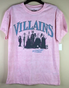 Disney Villains In Concert Pink Graphic T-Shirt Size XS (0/2) - Picture 1 of 6