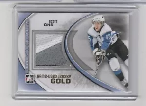 2011-12 ITG Heroes and Prospects Juego-Usada Camiseta deportiva DORADA M-43 Scott Oke Sea Dogs - Imagen 1 de 1
