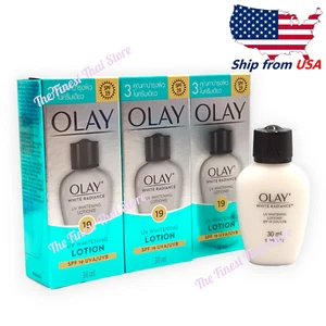 30ml pack 3 Pcs Olay White Radiance UV Whitening Lotion SPF 19 , Ship from USA** - Picture 1 of 3