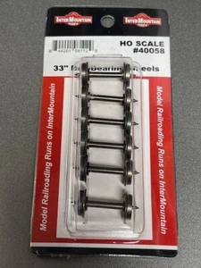 HO-SCALE INTERMOUNTAIN IRC #40058 BALL-BEARING WHEELS 33" SCALE WHEELS 6 SETS - Picture 1 of 8